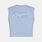 canotta adidas Graphic Print Crop ragazzi, azzurro/rosa/bianco