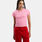 T-shirt adidas Essentials Slim, rosa/bianco