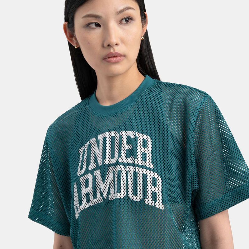 Under Armour Football Mesh, verde/bianco