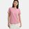 T-shirt Nike Sportswear Club, rosa/bianco