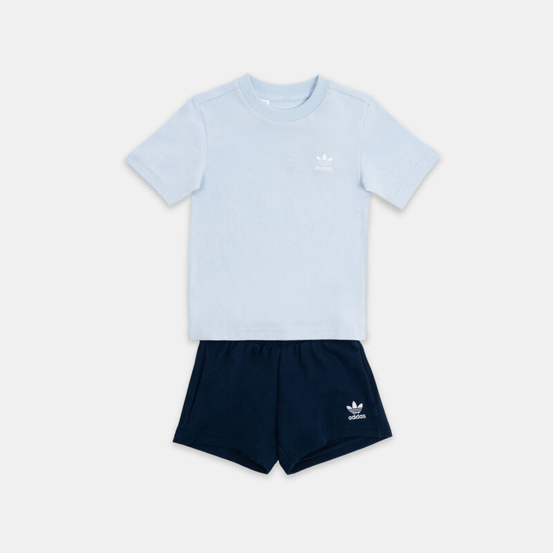Completo adidas Trefoil Essentials bambini, azzurro/blu