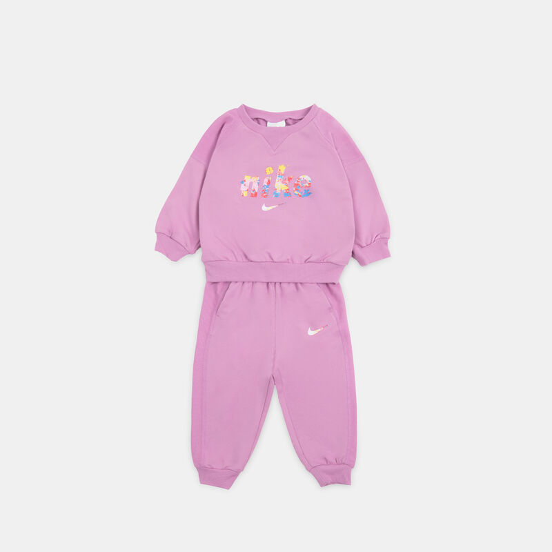 Completo Nike Crew Set neonati, rosa/multicolor