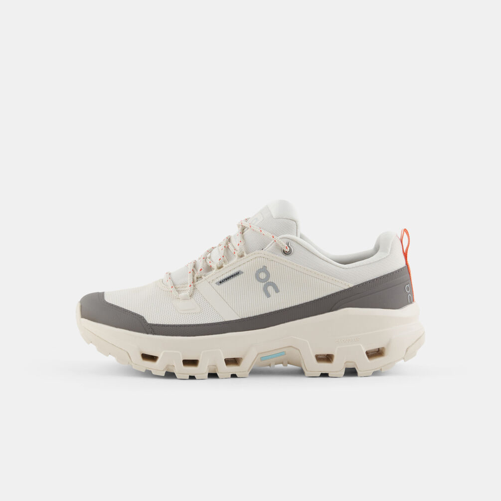 On Cloudrock Low Waterproof, beige/grigio/arancione
