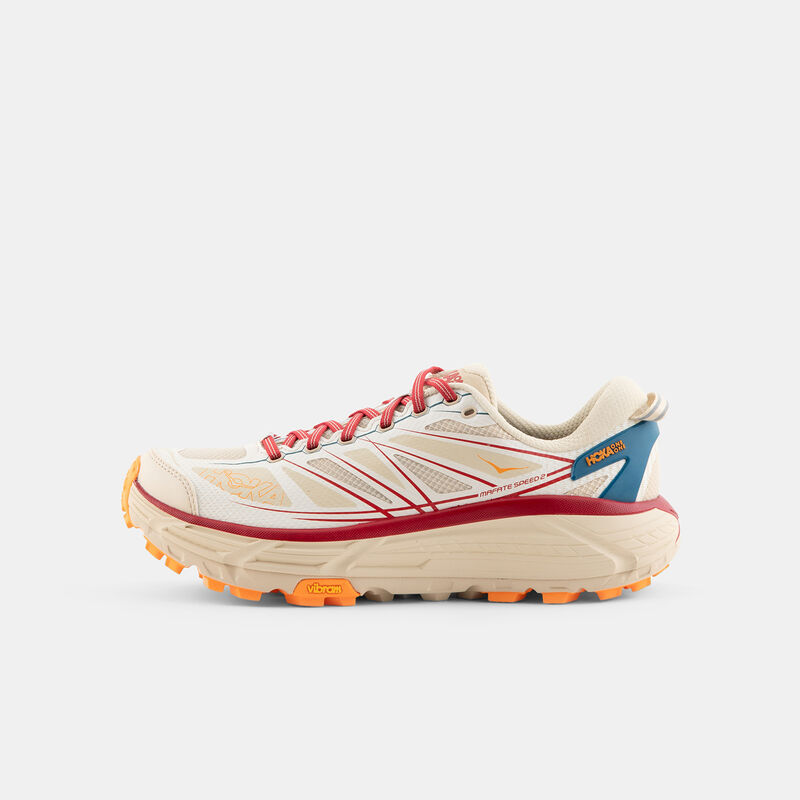 Hoka Mafate Speed 2, beige/rosso/arancione