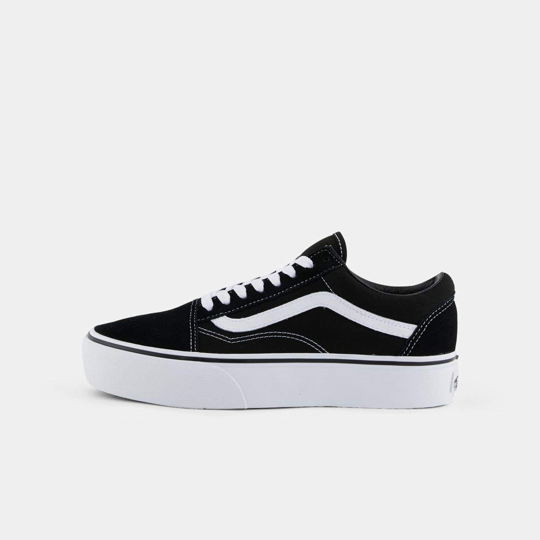 Vans Old Skool Platform, nero/bianco