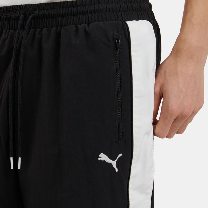 Pantaloni Puma T7 Oversize, nero/bianco