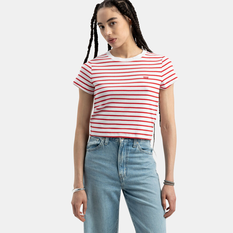 T-shirt Levi's Essential Sporty, rosso/bianco