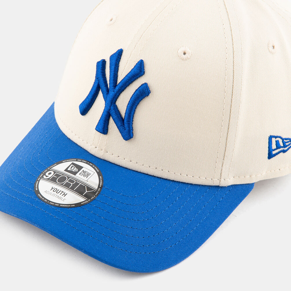 Cappellino New Era 9FORTY New York Yankees MLB League Essential bambini, blu/beige