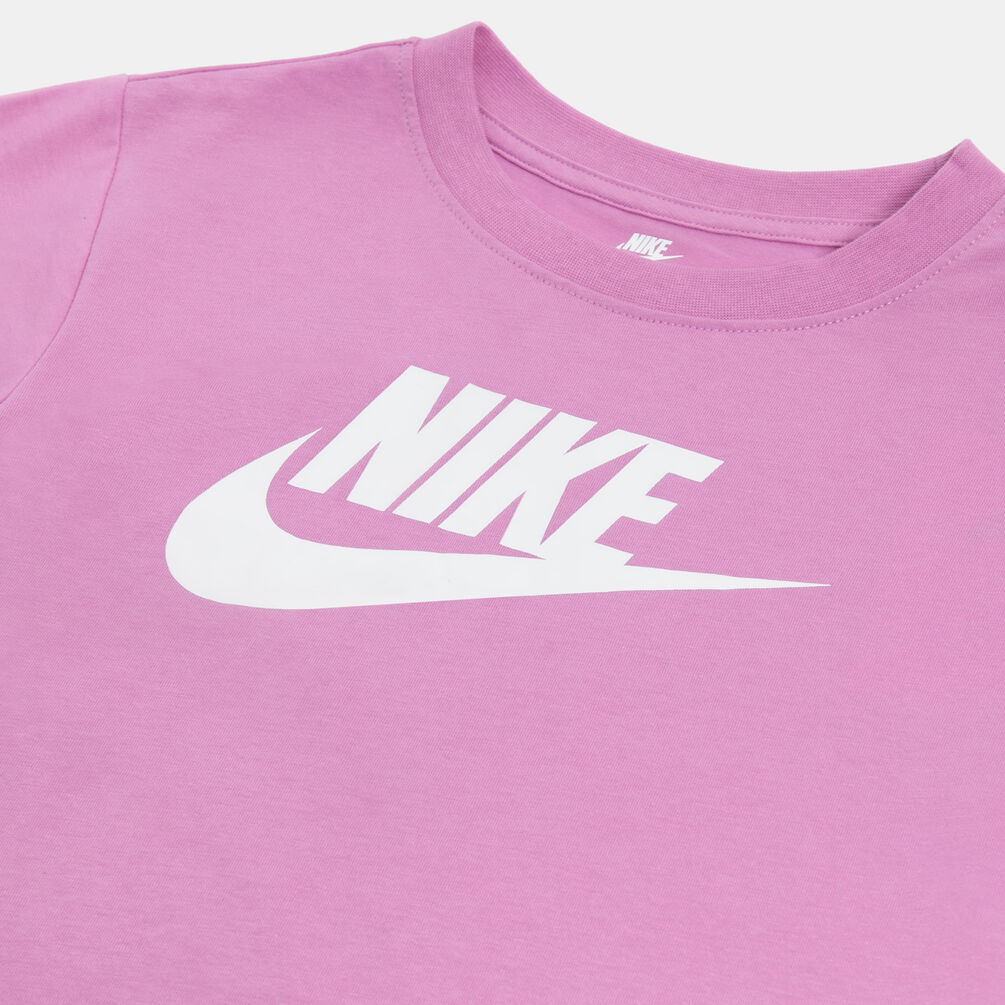 T-shirt Nike Sportswear Club Boxy, rosa/bianco