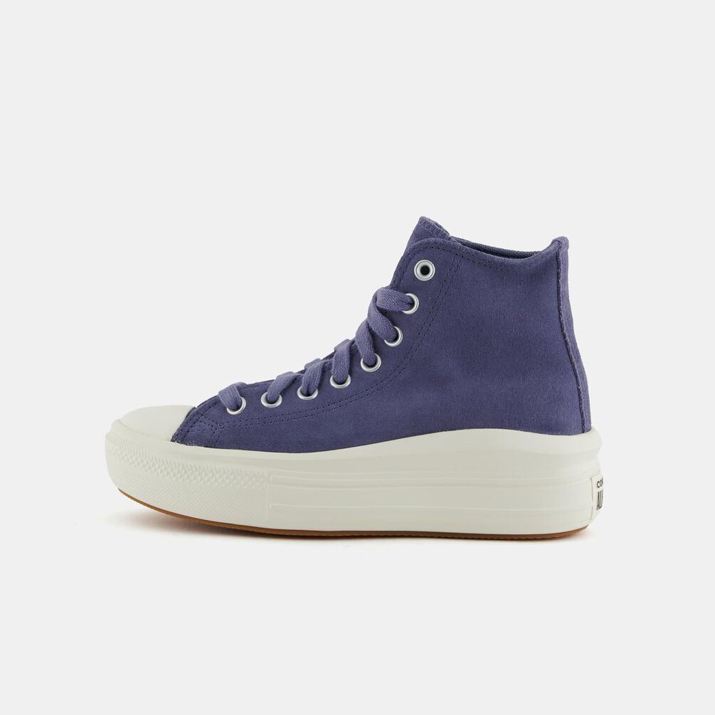 Converse Chuck Taylor All Star Move Platform Suede, blu/beige