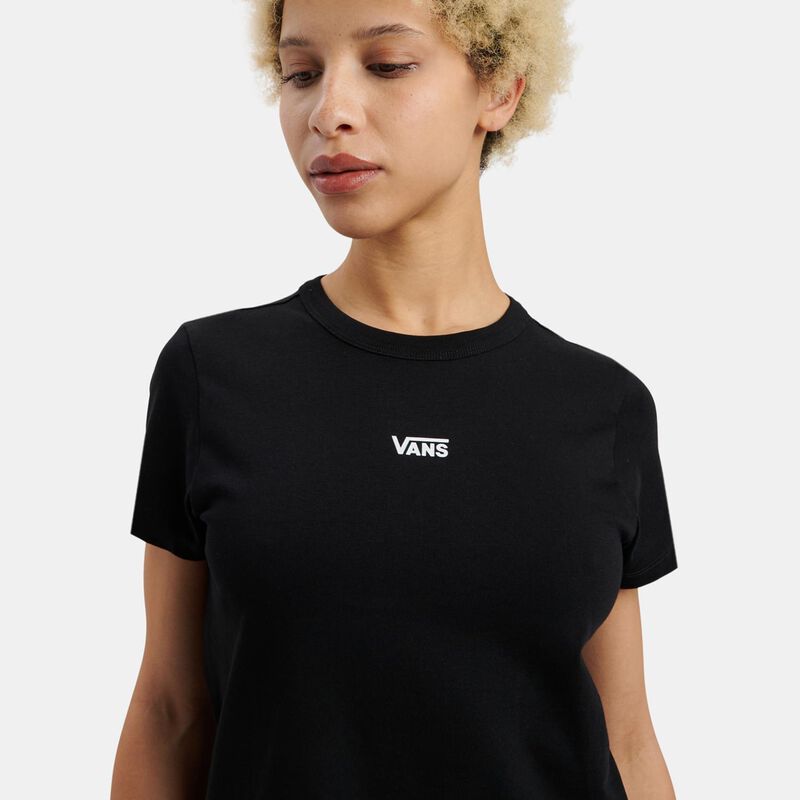 T-shirt Vans Mini Basic, nero/bianco