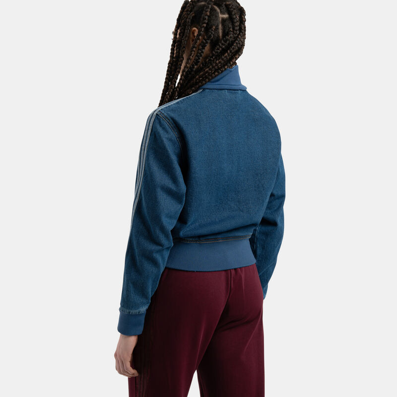 Felpa con zip adidas Firebird Denim