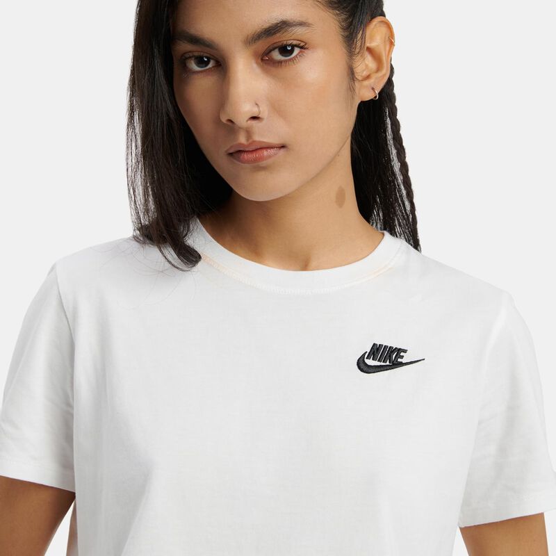 T-Shirt Nike Sportswear Club, bianco/nero