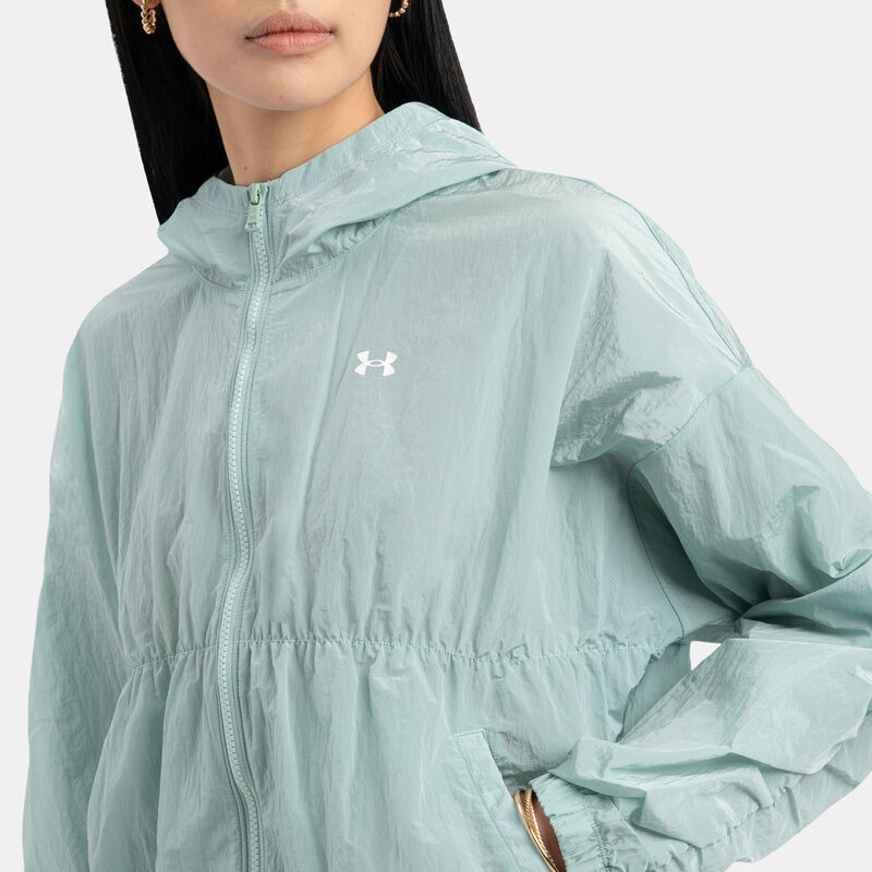 Giacca Under Armour Rival Woven Bungee, verde