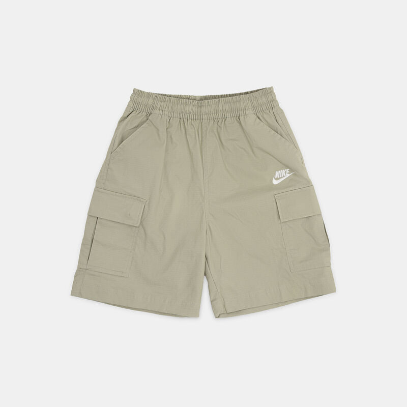 Short Nike Sportswear Club Cargo ragazzi, verde/bianco