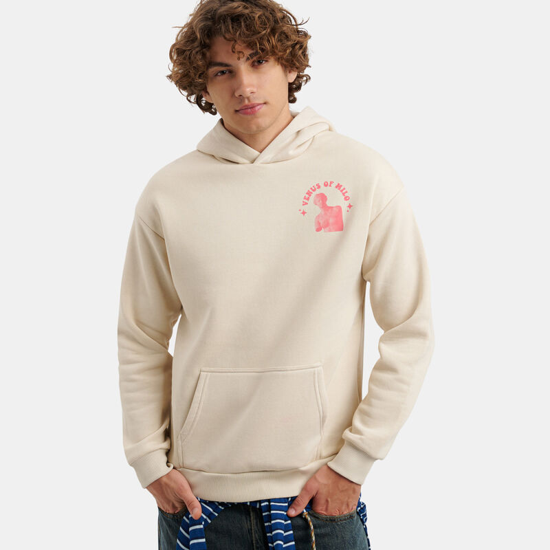 Felpa Speedy Fleece Arte Milo, beige/fucsia