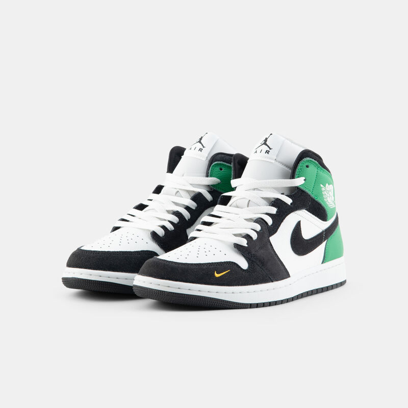 Air Jordan 1 Mid SE Lucky Green, verde/bianco/nero