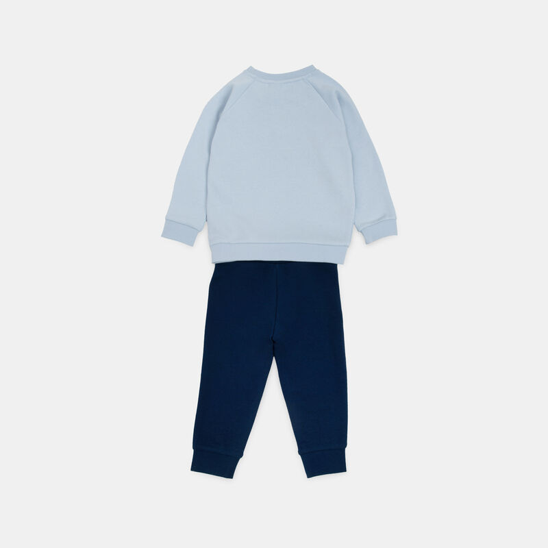 Completo adidas Trefoil Crew Set neonati, blu/azzurro