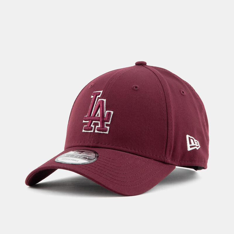 Cappellino New Era 9FORTY LA Dodgers MLB Team Outline, bordeaux/bianco