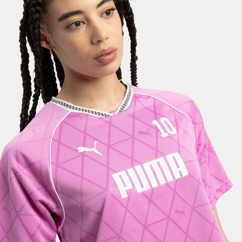 T-shirt Puma Sport, rosa/bianco