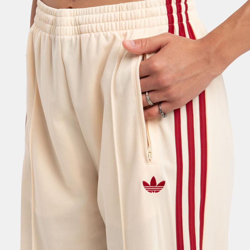 Pantaloni adidas Firebird Loose, beige/rosso