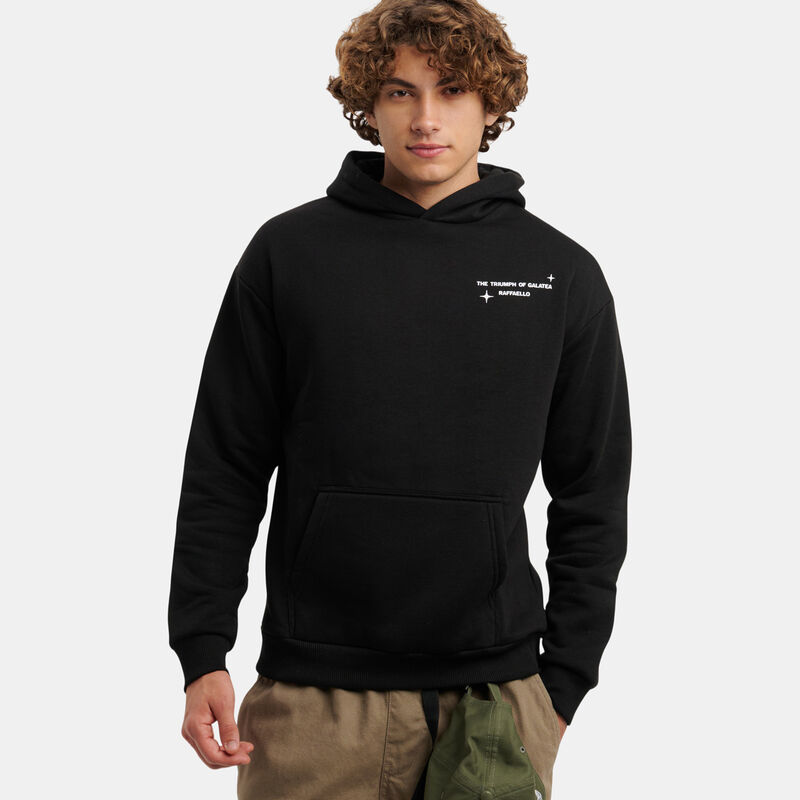 Felpa Speedy Fleece Raffaello, nero/multicolor