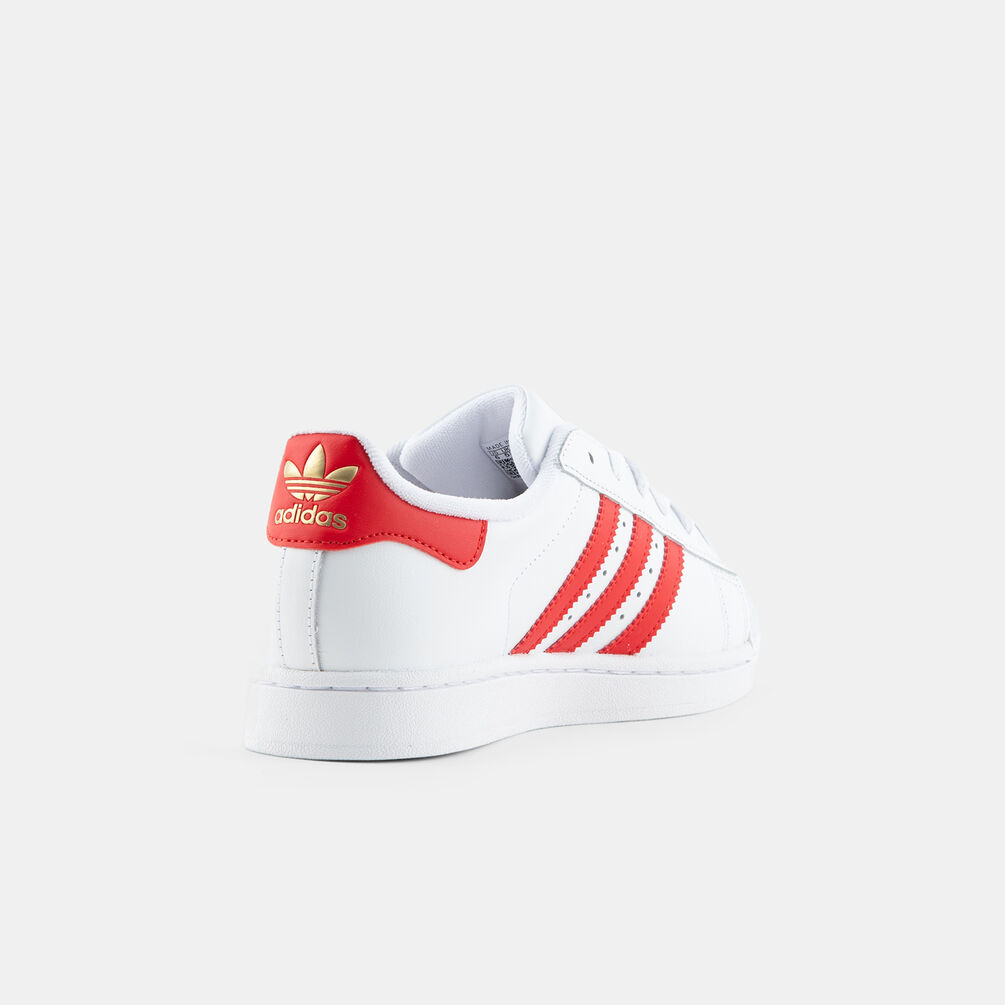 adidas Superstar II, bianco/rosso