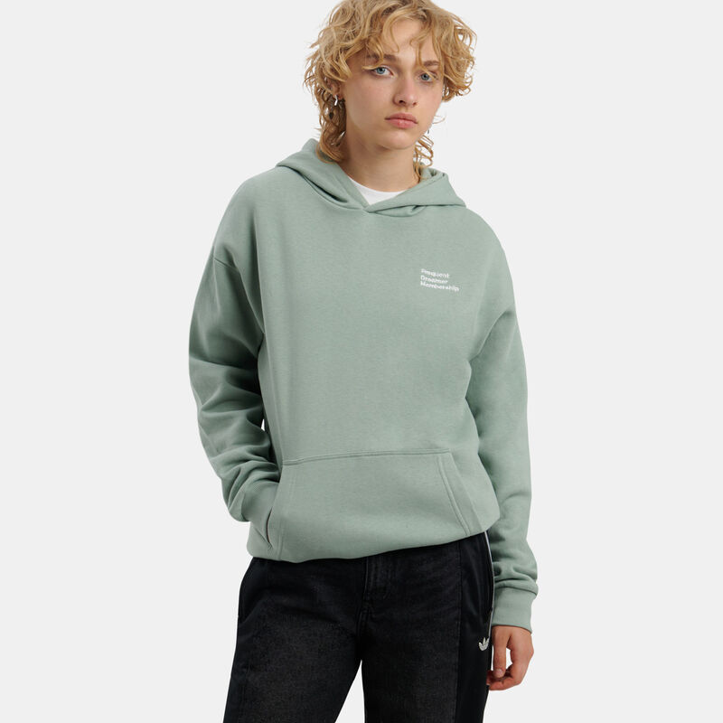 Felpa Speedy Fleece AW LAB Hoodie, verde/bianco