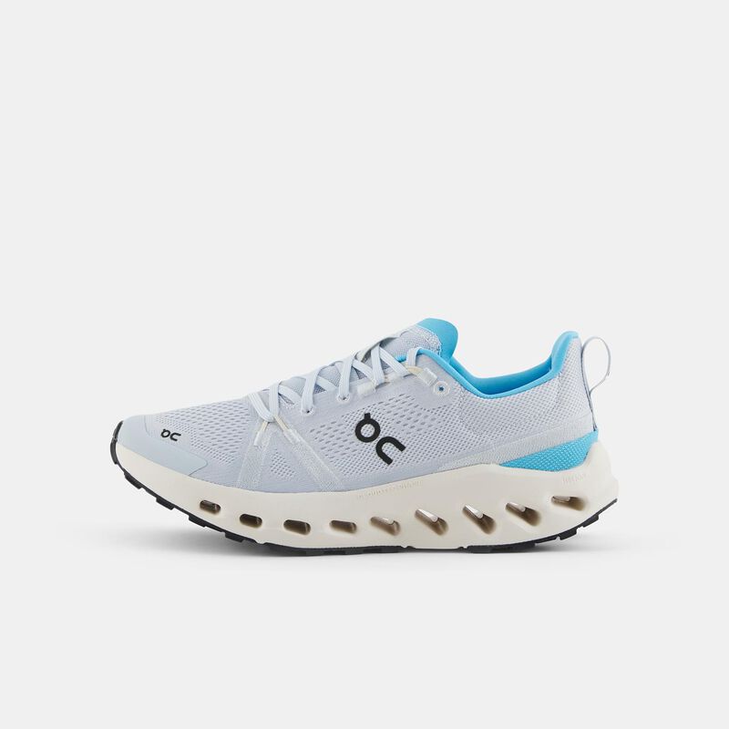 On Cloudsurfer Trail, bianco/azzurro