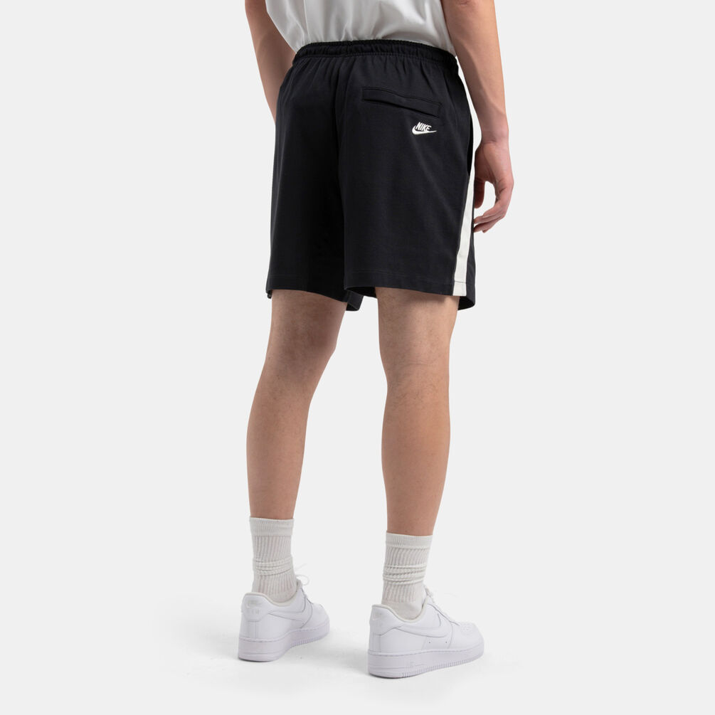 Short Nike Sportswear Club Knit Flow, nero/bianco