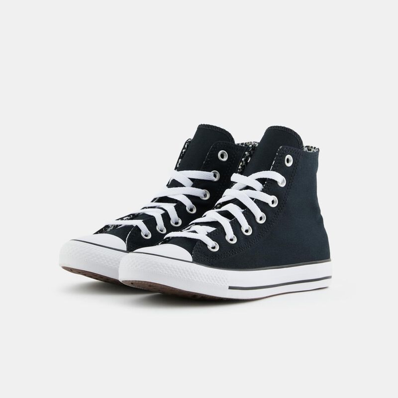 Converse Chuck Taylor All Star, nero/animalier/bianco