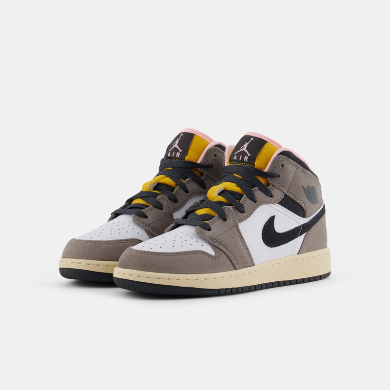 Air Jordan 1 Mid SE Cave Stone (GS), marrone/bianco/nero