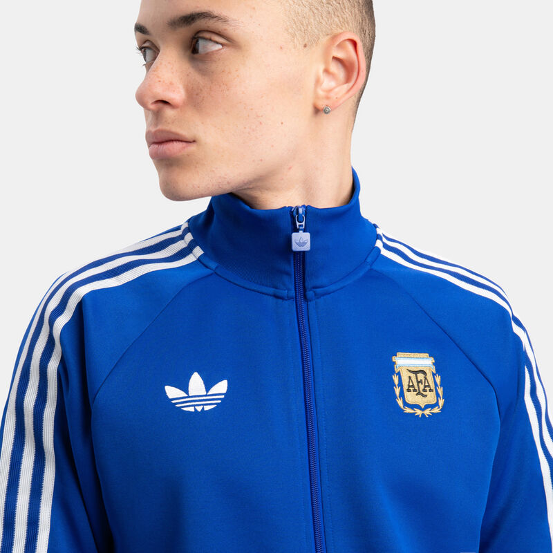 Felpa con zip adidas Argentina Originals Track Top, blu/bianco