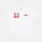 T-shirt Jordan Brooklyn Varsity bambini, bianco/rosso/nero