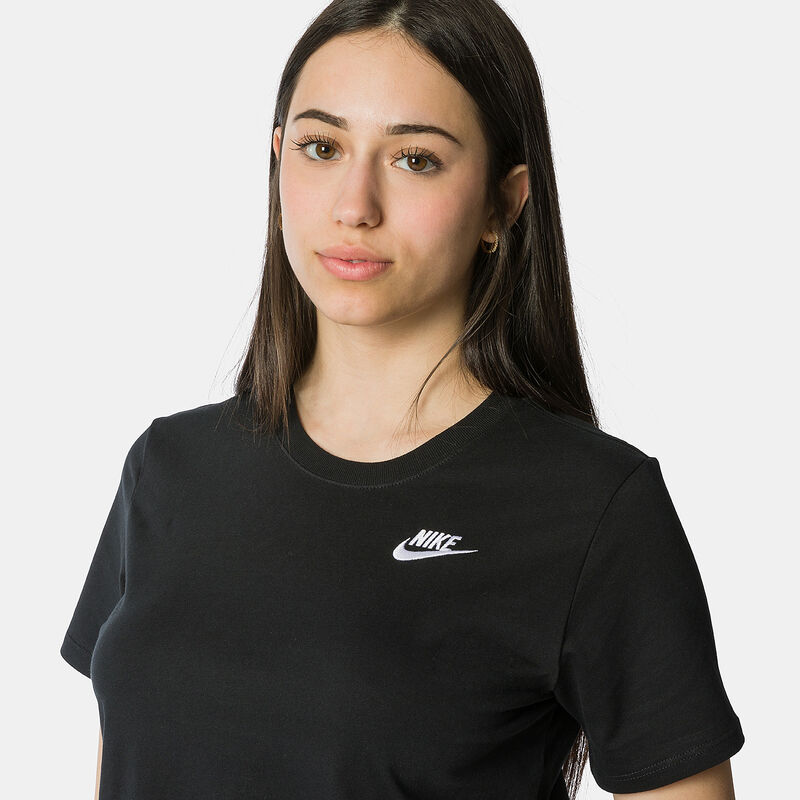 T-Shirt Nike Sportswear Club, nero/bianco