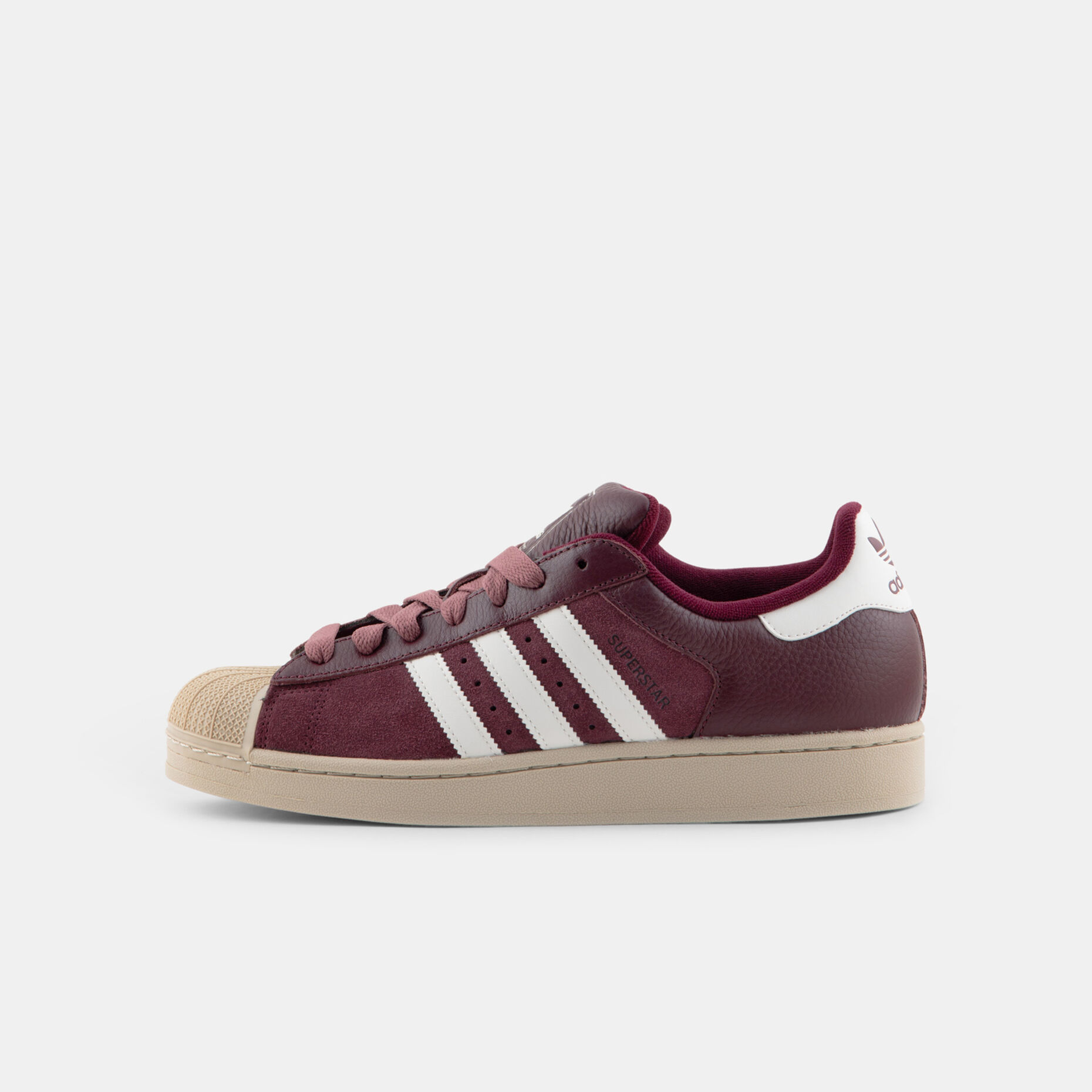 adidas Superstar II, bordeaux/beige/bianco