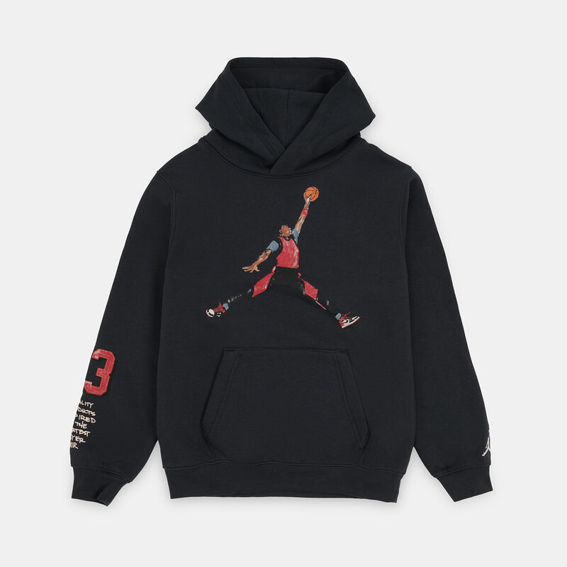 Felpa Jordan Sketch ragazzi, nero/multicolor