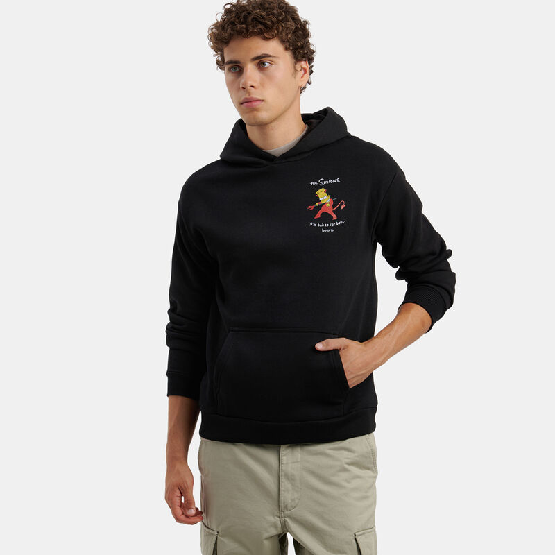 Felpa Speedy Fleece The Simpson, nero/giallo/rosso