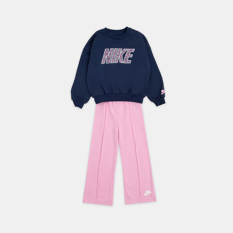 Completo Nike Retro Remix bambini, rosa/blu
