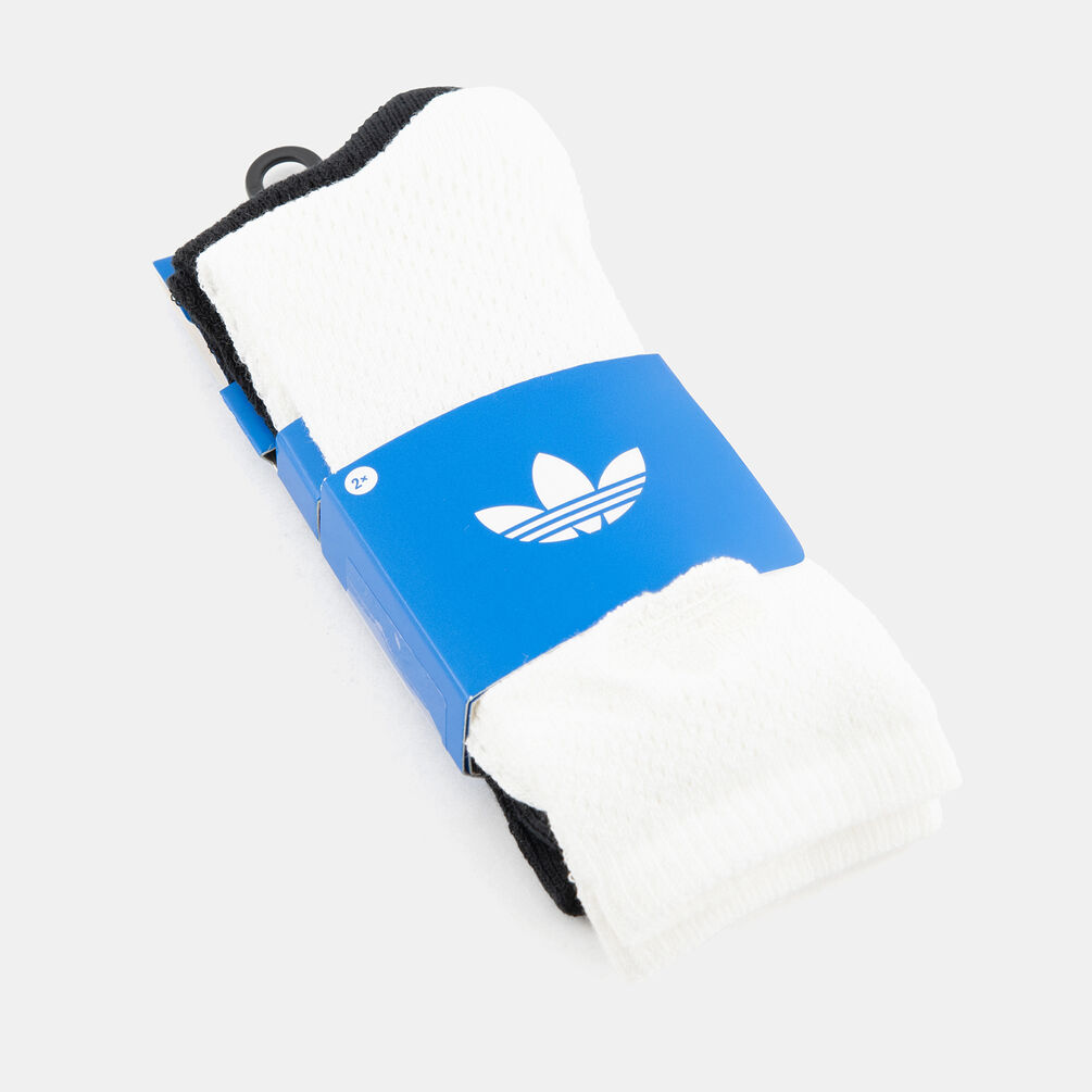 Calzini adidas Crochet Crew (2 paia), bianco/nero