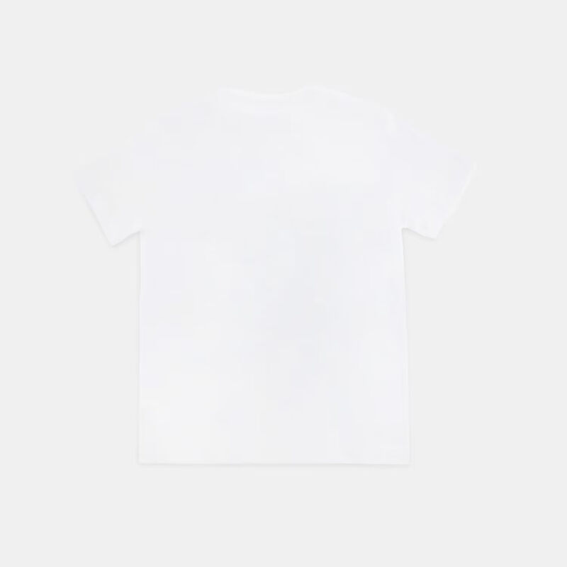 T-shirt Nike Sportswear Boxy Multisport ragazzi, bianco/rosso/blu