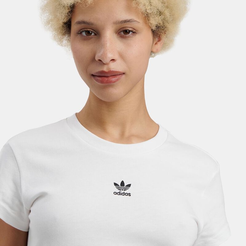 T-shirt adidas Essentials Slim, bianco/nero