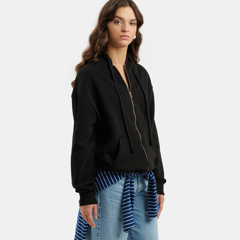 Felpa con zip Speedy Fleece AW LAB, nero