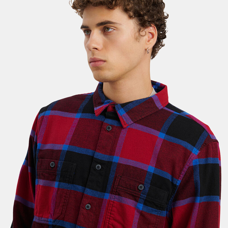 Camicia Vans Larkspur, rosso/blu/nero