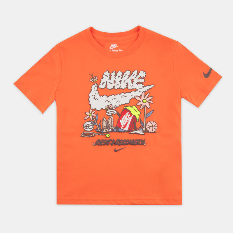 T-shirt Nike Rest And Recovery bambini, arancione/multicolor