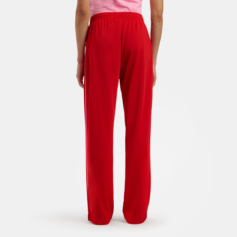 Pantaloni adidas Track adicolor Classic Firebird Loose, rosso/rosa