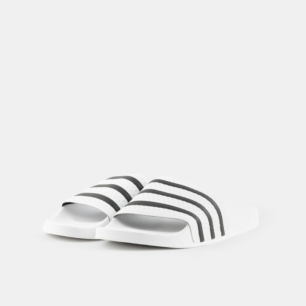adidas adilette, bianco/nero