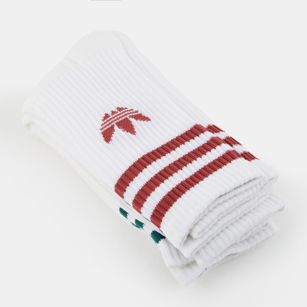 Calzini adidas 3-Stripes (3 paia), bianco/multicolor