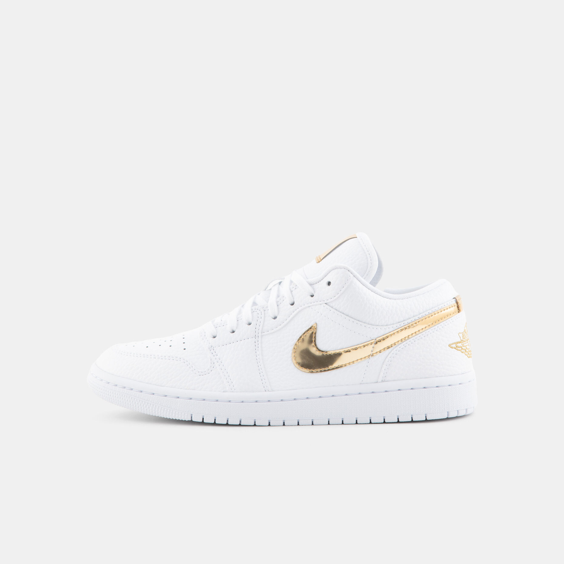 Air Jordan 1 Low SE White Metallic Gold (W), bianco/oro