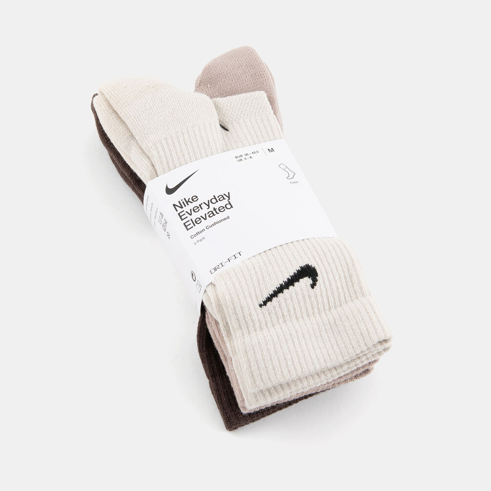 Calzini Nike Everyday Elevated (3 paia), marrone/beige